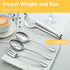 Pleafind 16 PCS Stainless Steel Serving Utensils Set, Includes Serving Spoons, Slotted Spoons, Forks, and Tongs