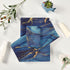 SUABO Sets 3 Set Blue Abstract Art Marble Bath Towel Ultra Soft Fast Dry Face Towel Absorbent Bathroom Towel Shower