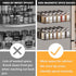 2 Pack 24 400 SpaceAid Magnetic Spice Rack with Spice Jars, Labels and Funnel, Space Saving Refrigerator Fridge Oven