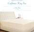 Carressa Linen Luxury 100% Egyptian Cotton California King Fitted Sheet, 800 TC, Deep Pocket, Ivory