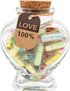 Capsule Letters Message in a Bottle, Love Letter for Valentine's Day, Birthday Gifts for Couples (Mixed Color 30pcs)