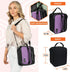 opux Insulated Lunch Box for Men Women Adult, Compact Lunch Bag for Kids, Soft Lunch Cooler Bag in Heather Purple