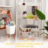 Rolling Cart Accessories Hanging Cup Holder for Home Office Supply, Plastic Pencil Hanging Cups, Desktop Organizer