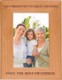 CustomGiftsNow Natural Alder Wood Engraved Tabletop/Hanging Photo Frame (4x6-inch Vertical) - Only The Best Grandmas