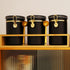 304 Coffee,3 63 OZ Yangbaga Stainless Steel Coffee Canisters for Ground x Coffee Container with Shelf Coffee Bean