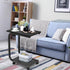 Tangkula Versatile C Table - Black Snack & Coffee Tray for Living Room