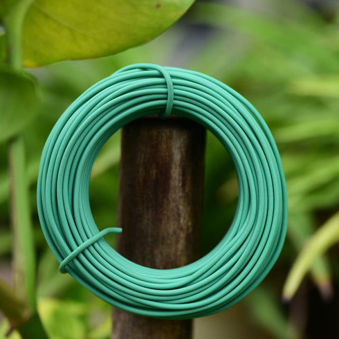 YDSL 66 Feet Soft Plant Tie, Green Twist Garden Ties for Plants, Home and Office Organization (Diameter - 2.5MM)