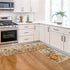 Artoid Mode Pumpkin Sunflowers Hello Fall Kitchen Mats Set of 2, Autumn Home Decor Low-Profile Rugs for Floor
