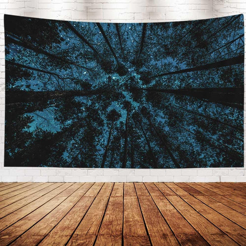 EMMTEEY Night Sky Tapestry, Large Wall Hanging with Stars and Clouds, 92.5X70.9 Inches for Men