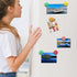 Qualsen Fridge Magnets, Refrigerator Magnets, Strong Magnets for Crafts, Small Magnets for Whiteboard Magnet for Kid, Mini Cute Magnets for Fridge, Locker, Kitchen, Office, Classroom (Smile-20pcs)