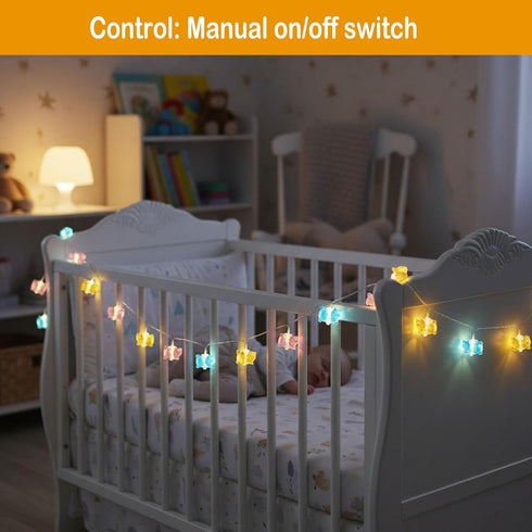 30 10ft LED Cat String Lights Battery Powered Kitty Fairy Lights for Bedroom, Party, Christmas Decor