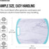 Farberware Plastic Cutting Board with Aqua Nonslip Edges, Stylish Marble Pattern, 11x14-Inch