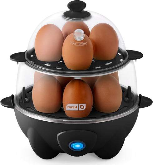 Dash Deluxe Egg Cooker - Boiler, Poacher & Steamer - Includes Measuring
