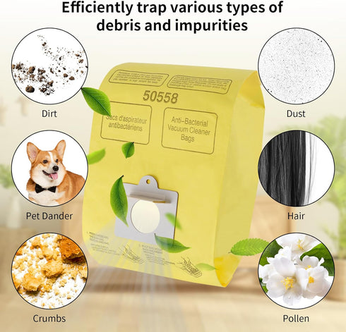 Vacuum Cleaner Bags for Kenmore Canister Type C/Q 50555 50557 50558 and Type C-5, 10PCs