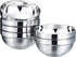 SATINIOR 6 Pack Stainless Steel Bowls - Double-walled Insulated Bowl Metal Snack Bowl for Kids and Adults (13 oz)