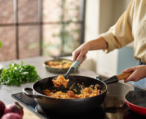 Joseph Joseph Duo Slotted Spoon with Integrated Tool Rest, Heat-Resistant Nylon Head, Hygienic Design for Non-Stick