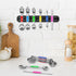Wildone 14 Piece Stainless Steel Measuring Spoons Set, Includes 8 Double Sided Magnetic, 1 Leveler and 5 Mini