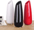VanEnjoy 9.4" Red High Creative Oblique Opening Design Desktop Ceramic Vase for Home Office Decoration