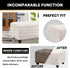 PrinceDeco Real Velvet Plush Ottoman Cover Soft Rectangle Folding Storage Covers Furniture Protector Removable
