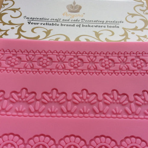 Anyana Embossing Mat Lace Band Silicone Mould for Cake Decoration Tools