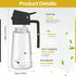 2 1 16oz/470ml in Oil Sprayer & Dispenser for Cooking | Glass Olive Oil Sprayer with Brush | Oil Spray Bottle