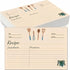YOJO Handcrafted Recipe Box: Wooden Recipe Box with 50 Double Sided 4x6 Recipe Cards and 6 Dividers