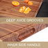 GAOMON 20" 15" Large Wooden Cutting Board for Kitchen, x Acacia Wood Butcher Block Cutting Board with Juice Groove