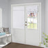 HOMEIDEAS 100% Blackout French Door Curtains, 26 X 68 Inch, Privacy Door Curtains, Thermal Insulated Room Darkening