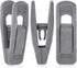 Grey Velvet Clips for Velvet Hangers - 20 PCS Non Slip Clips for Slim Velvet Hangers, Clothes-pins for Grey Hangers