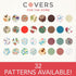 40" 44" Covers For The Home Deluxe Elastic Edged Flannel Backed Vinyl Fitted Table Cover - Global Coffee Pattern