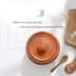 Stoneware Ramekin with Lid 17 fl oz 500 ml Clay Pot for Cooking, Dutch Oven, and Earthenware Rice Pots