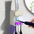Automatic Electric Toothpaste Dispenser, Wall Mounted with 3 Toothbrush Slots, for Kids