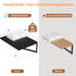 Heimlove 16W 12D Set 2, Black Deep Floating Shelves for Wall, x Wood Wall Shelves of Wide Floating Bookshelf for Living