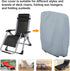 Uranshin 2PCS, 28" 13" 43" Outdoor Folding Chair Covers Zero Gravity Chair Covers Waterproof, Sturdy Folding Patio