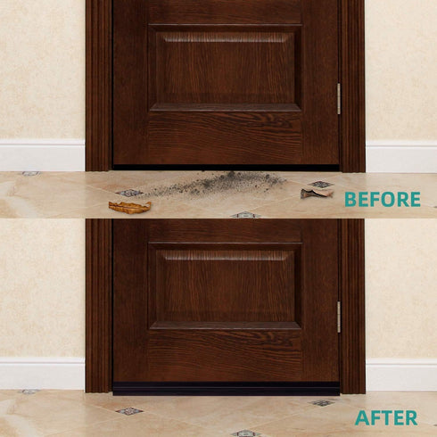 Suptikes 2 Pack Door Draft Stopper - Door Sweep for Exterior & Interior Doors, Dust and Noise Insulation