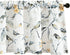 VOGOL Grey Window Valances, 1 Panel Birds Pattern Linen Textured Kitchen Valance, 42 x 18 Inch Short Rustic Curtains