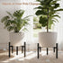 1520-Inch LUBORN Plant Stand Indoor Outdoor, Adjustable Plant Stands Fit for Large Plants, Mid-Century Metal Planter