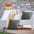 Outdoor Waterproof Throw Pillow Covers 18x18, Set of 2 Decorative Dark Gray Cushion Cases for Patio Furniture Decor