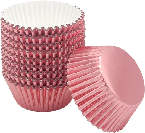 Standard Rose Gold Foil Cupcake Liners, Muffin Baking Cups for Party and More, 200-Count