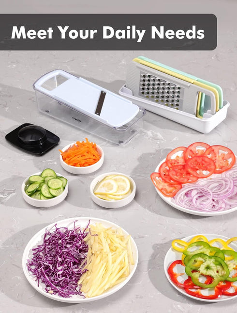 Geedel Professional Mandoline Slicer for Kitchen, Multi Purpose Vegetable Slicer Cutter, Vegetable Cutter Onion Cutter