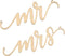 Lillian Rose Gold Laser Cut Mr and Mrs Chair Signs