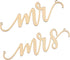 Lillian Rose Gold Laser Cut Mr and Mrs Chair Signs