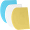 SURDOCA Bench Scraper, Dough Scraper - 3P, 4.7x3.7" Plastic Flexible Bowl Scraper, Non-Slip Bakeware Decorating Tools,