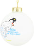 Tree Buddees Funny Snowman Farting Glass Bulb Ornament - How Snowflakes are Really Made!