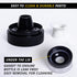 2pcs Set 10oz 300mL (V2, 2), Roen Olive Oil and Vinegar Dispenser with Labeling Stickers - Glass Bottles for Kitchen
