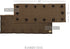 VHC Brands Black Star Cotton Woven Quilted Runner, 13x36, Black