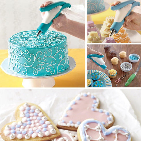 Pastry Icing Piping Bag Nozzle Tips Fondant Cake Sugar Craft Decor Pen Set