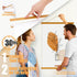 Ywlake 13" Magnetic Poster Hanger, Wood Scroll Hanger for 13x19, 13x17, 13x19 Posters, Map, Canvas Artwork (Teak Wood)