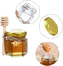 1.5 oz Hexagon Mini Glass Honey Jars - 30 Pack with Wood Dipper, Gold Lid, Bee Pendants, Jutes - Perfect for Baby