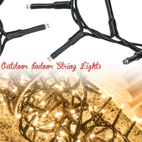 AWQ 500 49ft LED Christmas Cluster Lights String Lights Decoration for Home Garden Wedding Party Xmas Tree Bedroom